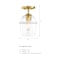 Designers Fountain Summer Jazz 7 in. 1-Light Brushed Gold Transitional Semi Flush Mount with Clear Glass Shade D310M-SF-BG - alternate 8